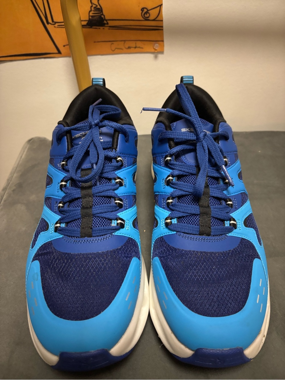 SnoopDogxSkechers collab Blue Athletic Lace-Up Sneakers